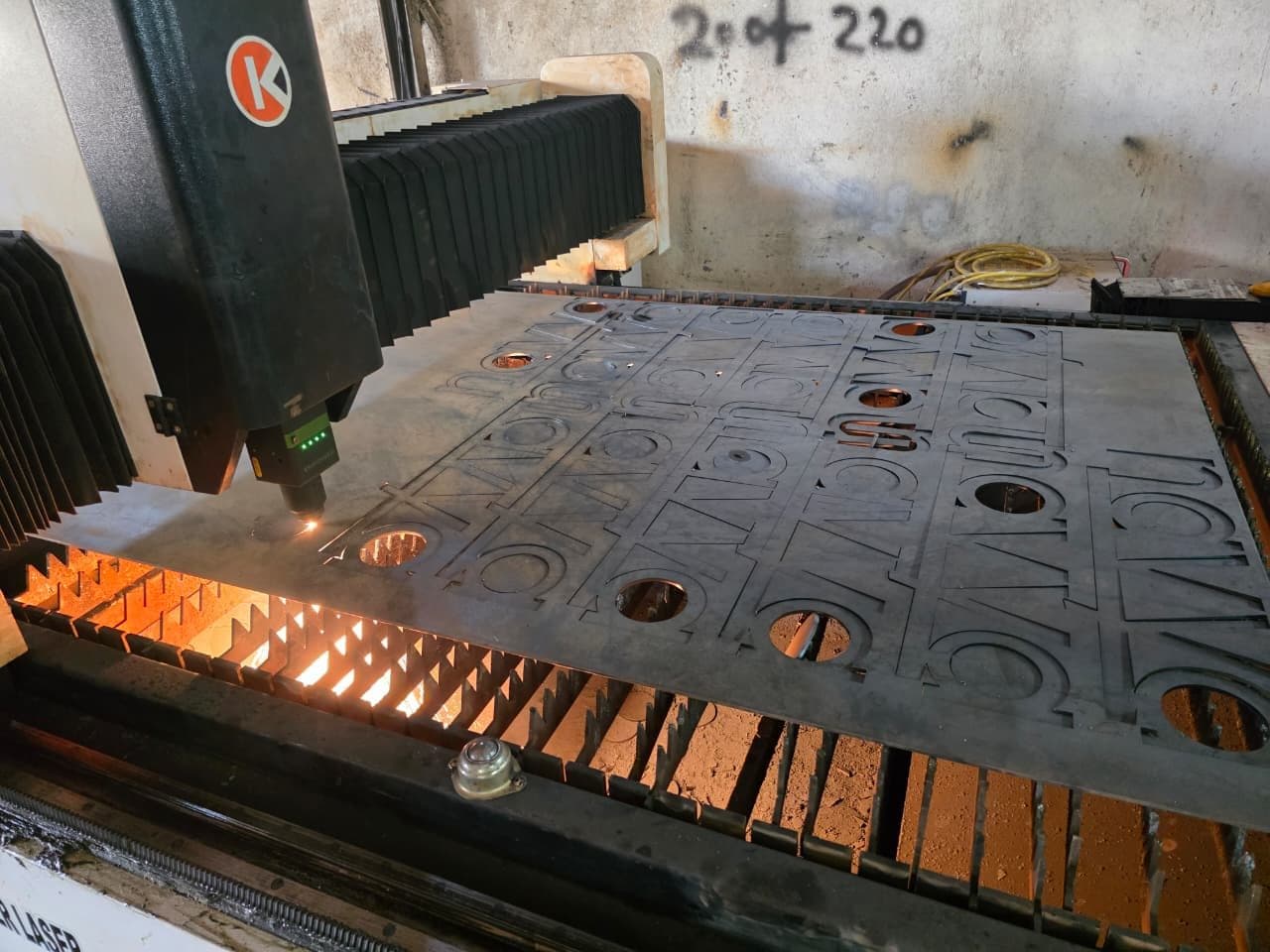 CNC plasma cutting