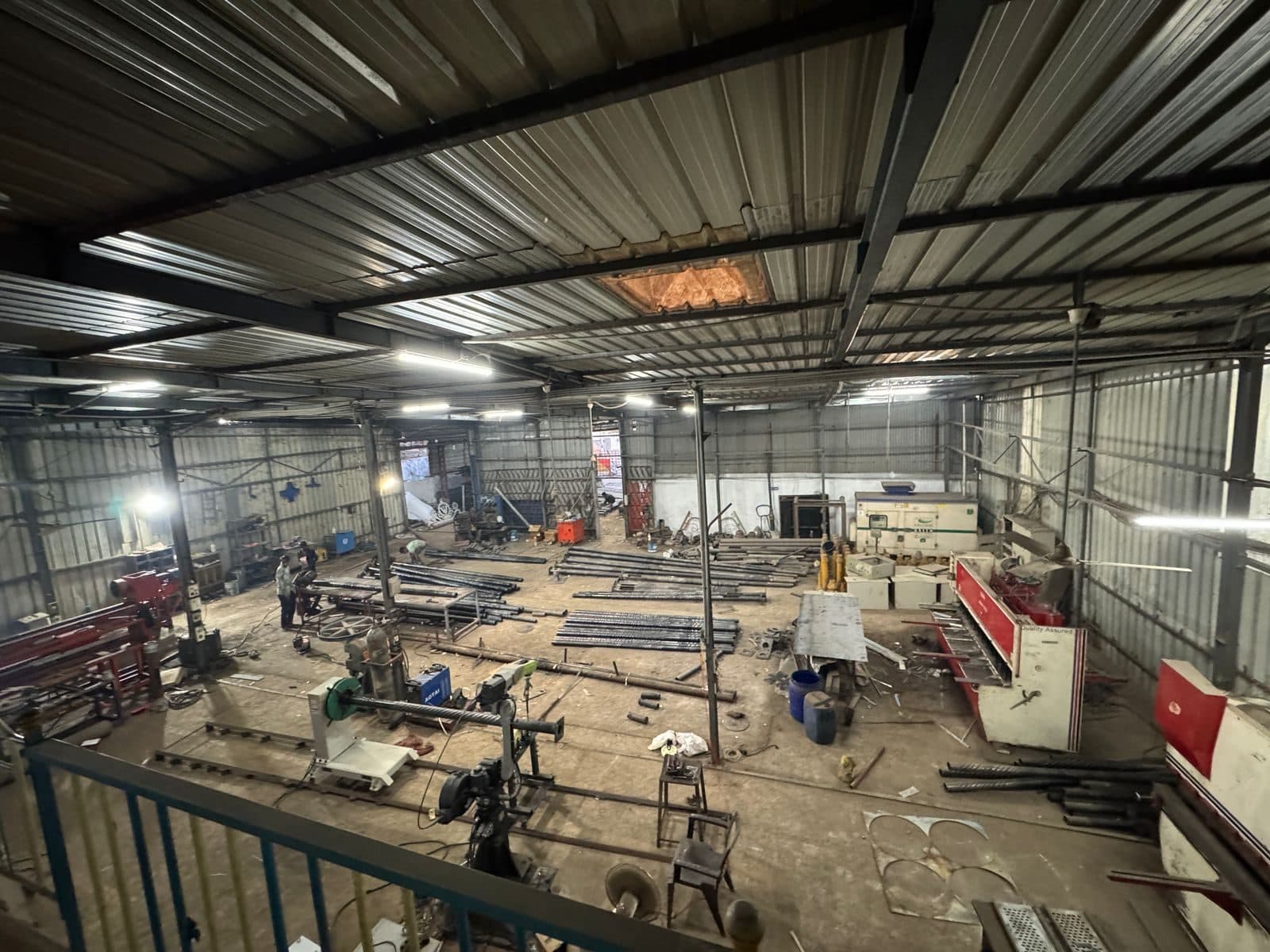 Fabrication shop floor
